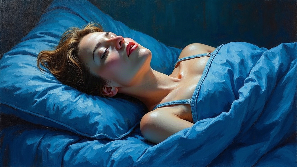A 30-year-old woman lying paralyzed on a bed, unable to breathe, feeling a suction from the top of her head as darkness like a comforting quilt folds around her.