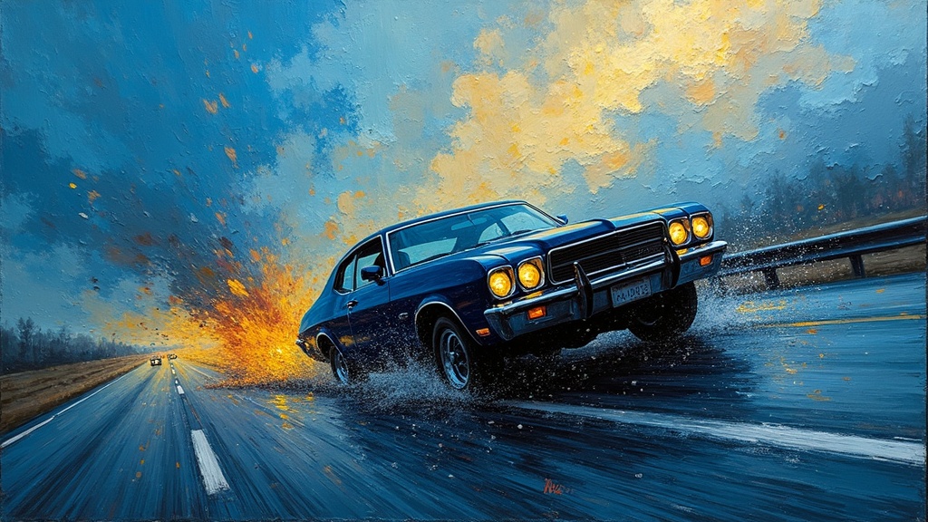 A car rolling violently down an interstate highway at 75 miles per hour, metal shrieking against concrete, a father pinned and struggling to breathe while his young son cries in the backseat.